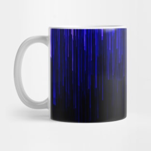 Electric Blue Dripping Lines Mug